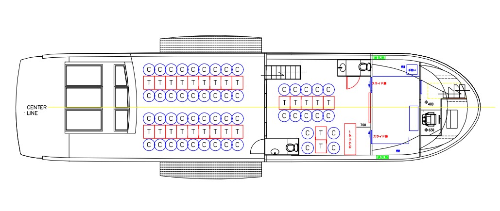 クインビーエムセブンの座席表